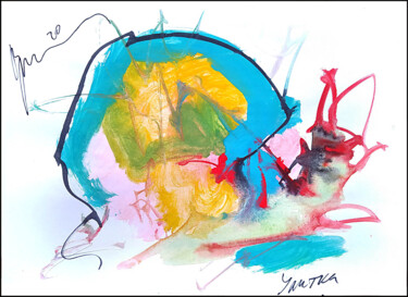 Drawing titled "улитка  escargot…" by Dima Wilms, Original Artwork, Gouache