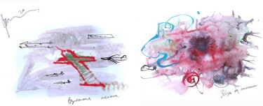 Arts numériques intitulée "runway. The beast o…" par Dima Wilms, Œuvre d'art originale, Aquarelle