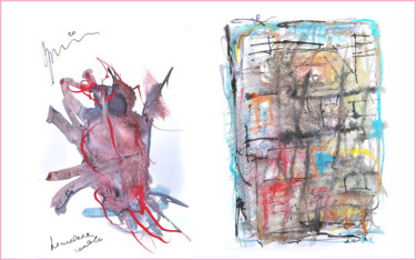 Arts numériques intitulée "last love - both fr…" par Dima Wilms, Œuvre d'art originale, Aquarelle