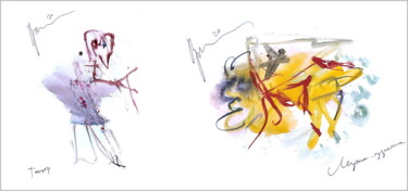 「grasshopper man bef…」というタイトルのデジタルアーツ Dima Wilmsによって, オリジナルのアートワーク, 水彩画