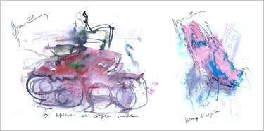 Arte digitale intitolato "in a chair on an ol…" da Dima Wilms, Opera d'arte originale, Acquarello