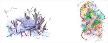 Digital Arts titled "interest in a pile…" by Dima Wilms, Original Artwork, Watercolor