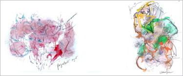 Arts numériques intitulée "interest in rose bu…" par Dima Wilms, Œuvre d'art originale, Aquarelle