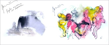 Digitale Kunst getiteld "решил отдохнуть от…" door Dima Wilms, Origineel Kunstwerk, Aquarel