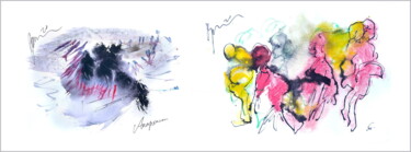 Digital Arts titled "six see such an ana…" by Dima Wilms, Original Artwork, Watercolor