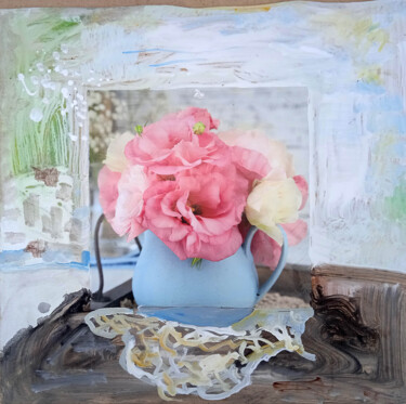 Peinture intitulée "букет   bouquet 656" par Dima Wilms, Œuvre d'art originale, Acrylique