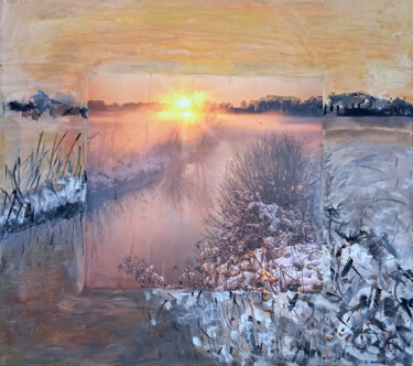 Ζωγραφική με τίτλο "низкое солнце   low…" από Dima Wilms, Αυθεντικά έργα τέχνης, Ακρυλικό