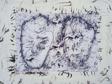 Картина под названием "два субъекта   two…" - Dima Wilms, Подлинное произведение искусства, Акрил