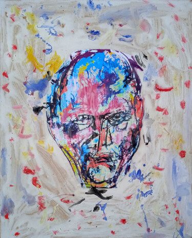 Peinture intitulée "голова  head 7вв" par Dima Wilms, Œuvre d'art originale, Acrylique