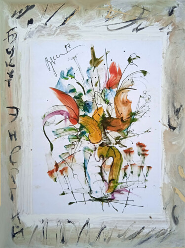Рисунок под названием "букет энергий   bou…" - Dima Wilms, Подлинное произведение искусства, Акрил