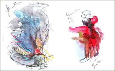 Цифровое искусство под названием "Freddy asks to be g…" - Dima Wilms, Подлинное произведение искусства, Акварель