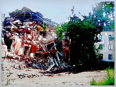 Digitale Kunst mit dem Titel "развалины   ruins 3" von Dima Wilms, Original-Kunstwerk, Manipulierte Fotografie