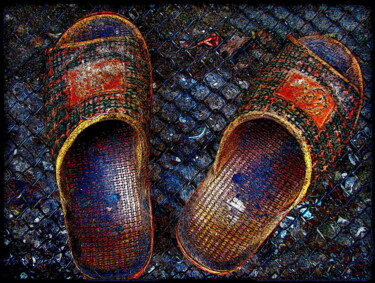 Artes digitais intitulada "тапочки   slippers02" por Dima Wilms, Obras de arte originais, Fotografia Manipulada