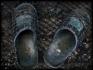Digitale Kunst getiteld "тапочки   slippers…" door Dima Wilms, Origineel Kunstwerk, Gemanipuleerde fotografie