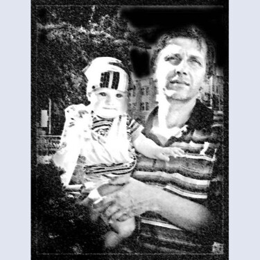 Arts numériques intitulée "Вова с сыном  Vova…" par Dima Wilms, Œuvre d'art originale, Photographie manipulée