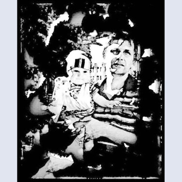 Arts numériques intitulée "Вова с сыном  Vova…" par Dima Wilms, Œuvre d'art originale, Photographie manipulée