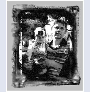 Arte digitale intitolato "Вова с сыном  Vova…" da Dima Wilms, Opera d'arte originale, Fotografia manipolata
