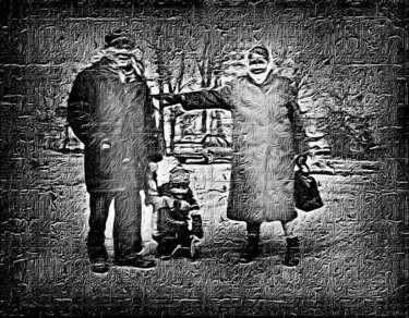 Arts numériques intitulée "родители   parents4" par Dima Wilms, Œuvre d'art originale, Photographie manipulée