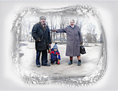 Arte digitale intitolato "родители   parents…" da Dima Wilms, Opera d'arte originale, Fotografia manipolata