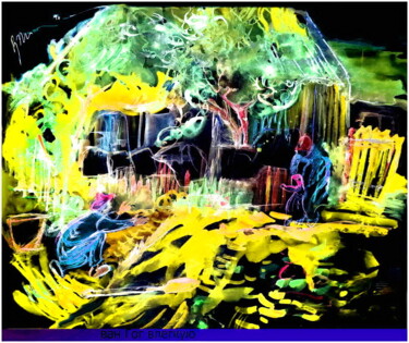 Цифровое искусство под названием "ван Гог влегкую  Va…" - Dima Wilms, Подлинное произведение искусства, Акварель