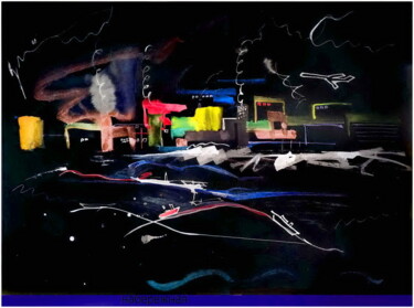 Цифровое искусство под названием "набережная  seafront" - Dima Wilms, Подлинное произведение искусства, Акварель