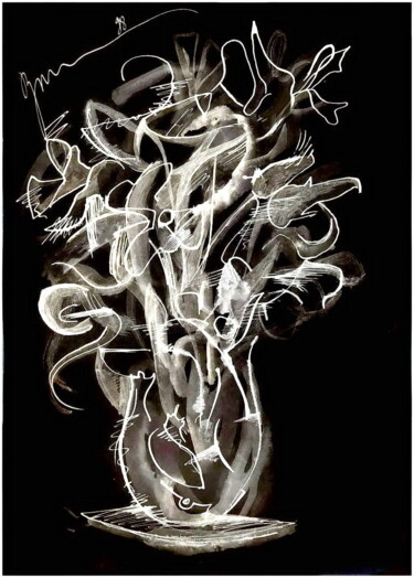 Arts numériques intitulée "букет   bouquet 0ца" par Dima Wilms, Œuvre d'art originale, Aquarelle