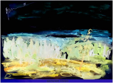 Artes digitais intitulada "дальнее озеро  The…" por Dima Wilms, Obras de arte originais, Aquarela