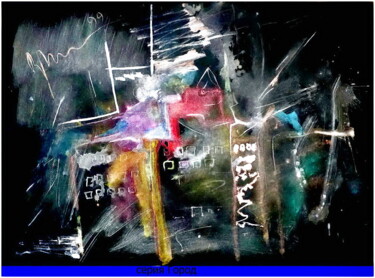 Цифровое искусство под названием "город  city 01" - Dima Wilms, Подлинное произведение искусства, Акварель