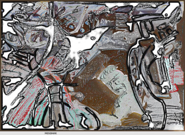 Arte digitale intitolato "механик  mechanic 56" da Dima Wilms, Opera d'arte originale, Acquarello