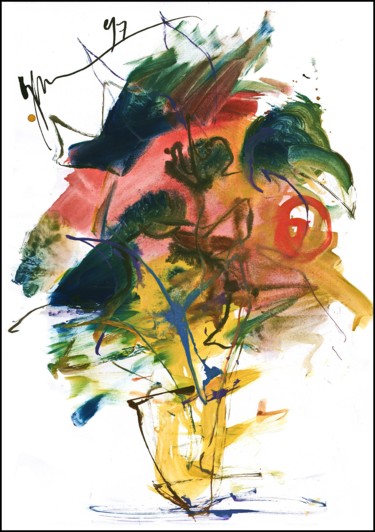 Bouquet. Jouet dans le vent Букет Игрушка на ветру Рисунок под названием "Bouquet. Jouet dans…" - Dima Wilms, Подлинное произведение искусства, Другой