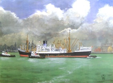 Painting titled "Departure" by Wilt, Original Artwork