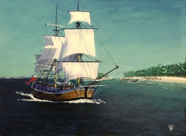 Peinture intitulée "Endeavour in The Pa…" par Wilt, Œuvre d'art originale