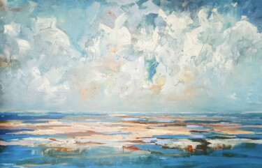 Schilderij getiteld "North Sea Xl series…" door Wimvandewege, Origineel Kunstwerk, Acryl Gemonteerd op Frame voor houten bra…