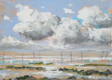 Schilderij getiteld "Land- and seascapes…" door Wimvandewege, Origineel Kunstwerk, Acryl