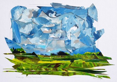 Malerei mit dem Titel "Hedwige polder, bro…" von Wimvandewege, Original-Kunstwerk, Acryl