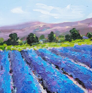 The colors of the lavenderfields in the Provence 2 9.8x9.8x0.4 in ©2019 by wimvandewege