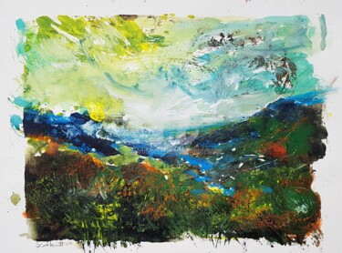 Peinture intitulée "Scottish Highlands…" par Wimvandewege, Œuvre d'art originale, Acrylique