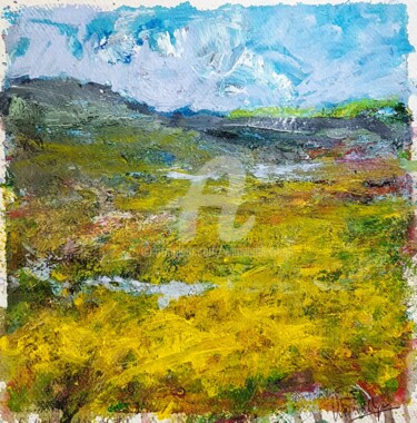 Pintura intitulada "Highlands of Scotla…" por Wimvandewege, Obras de arte originais, Acrílico