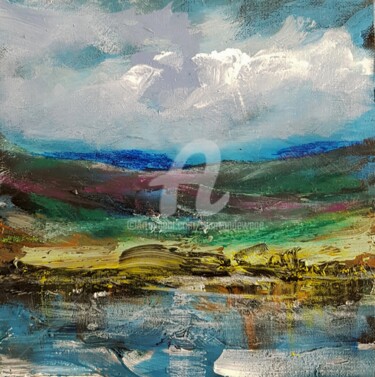 Картина под названием "Mysterious Scottish…" - Wimvandewege, Подлинное произведение искусства, Масло