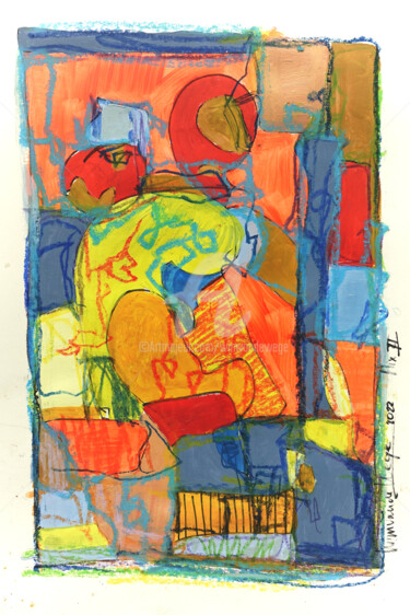Pintura intitulada "NiX series no. 2" por Wimvandewege, Obras de arte originais, Acrílico