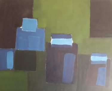 Painting titled "les bocaux.jpg" by Delphine Winzer, Original Artwork, Oil