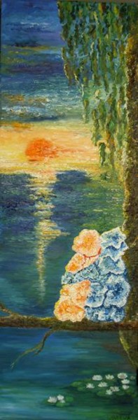Painting titled "The Sunset Love" by Karina Ishkhanova, Original Artwork