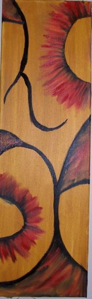 Painting titled "Two Suns" by Raymona Glidden, Original Artwork, Oil