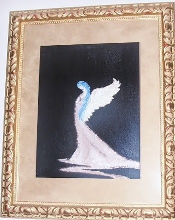 Painting titled "Grace" by Raymona Glidden, Original Artwork, Oil