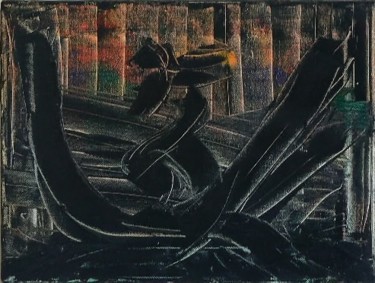 Painting titled "Crossroads" by Raymona Glidden, Original Artwork, Oil