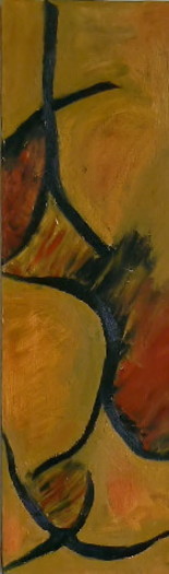 Painting titled "Moving Forward" by Raymona Glidden, Original Artwork, Oil