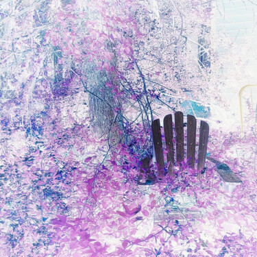 Fotografie mit dem Titel "Garden Seat" von Winnie Chrzanowski, Original-Kunstwerk, Manipulierte Fotografie