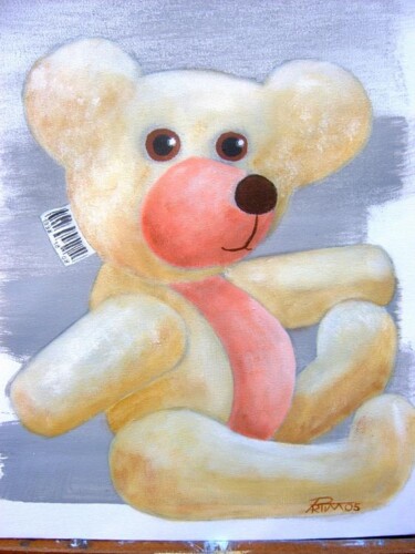 Painting titled "White bear" by Winstone Partim, Original Artwork