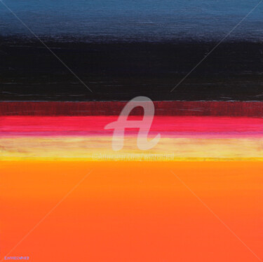 Le paysage d'abondance / The landscape of abundance Malerei mit dem Titel "Le paysage d'abonda…" von Eric Winzenried, Original-Kunstwerk, Öl Auf Gestell montiert