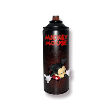 Скульптура под названием "Spray Mickey Mouse" - Withartyou, Подлинное произведение искусства, Алюминий